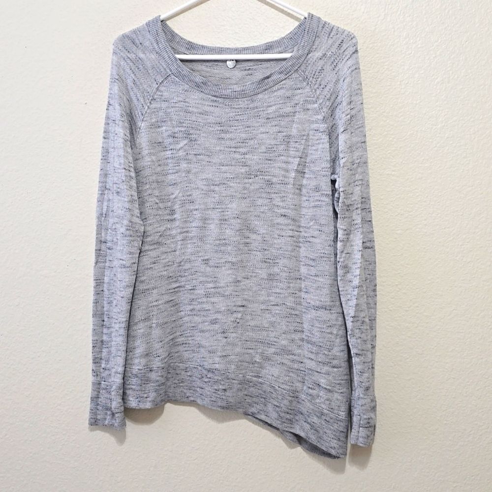 MARGARET O'LEARY SPECKLED ASYMMETRICAL SWEATER SIZE M